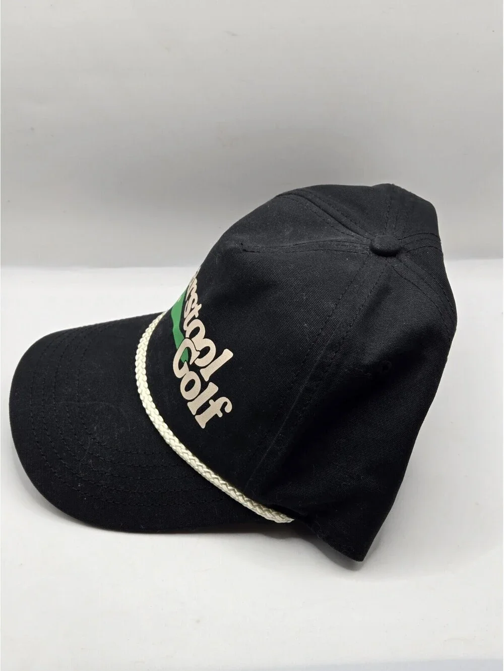 Barstool Golf Men’s Rope Hat Adjustable Snapback Cap Black